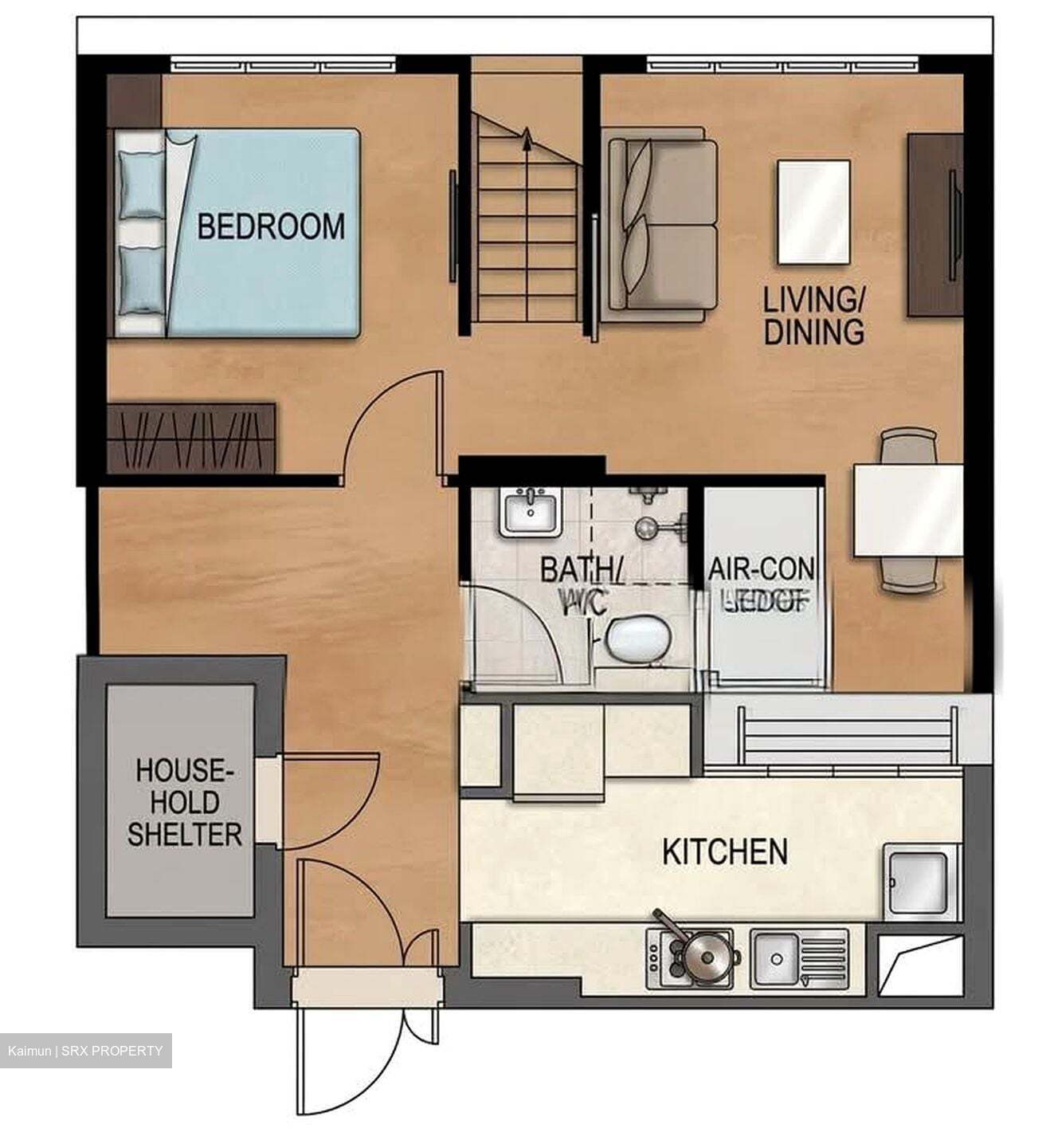 Blk 35 Skyresidence @ Dawson (Queenstown), HDB 2 Rooms #605635271